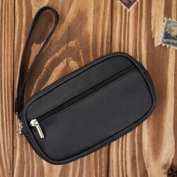 ABRUZZO Férfi bőr öv vagy kézitáska | fekete