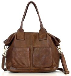 Marco Mazzini Handmade MARCO MAZZINI Női bőr shopper táska | barna - top-brands - 57 938 Ft