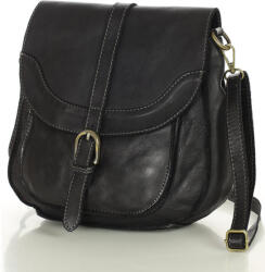 Marco Mazzini Vintage bőr válltáska | fekete