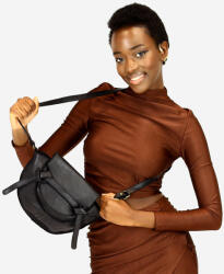 Marco Mazzini Handmade Marco Mazzini Bőr crossbody táska | fekete