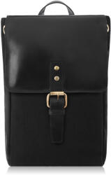 Paolo Peruzzi Női Vintage vászon és valódi bőr hátizsák SI-04-BL | fekete