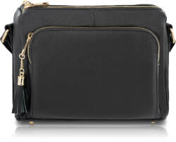 Paolo Peruzzi Női bőr válltáska Z-55-BLZ | fekete