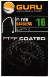 Guru F1 Eyed horog 16 (Barbless/Eyed) (GF1E16)