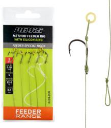 Nevis Feeder fonott előke szilikon gyűrűvel 6-os 5db/cs