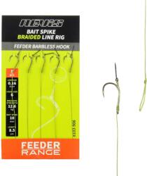 Nevis Feeder előke csalitüskével szakáll nélküli horoggal 8-as