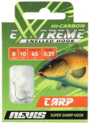 Nevis Előkötött pontyozó horog 10db/cs