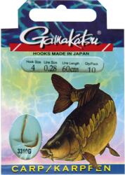 Gamakatsu Carp előkötött 10/cs. 4 ( BKG-3310G/004)
