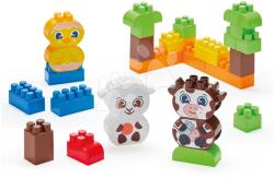 Ecoiffier Építőjáték dobozban állatok a farmon Abrick Écoiffier 150 tarka kocka 18 hó-tól (ECO1367)