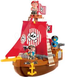 Ecoiffier Építőjáték Kalózhajó Abrick Écoiffier 3 figurával 18 hó-tól (ECO3023)