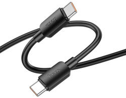 hoco. USB-C adatkábel, töltőkábel, USB-C-USB-C (USB Type-C), fekete, magas teljesítményű, 100W 5A 1m, Hoco X96 (X96)