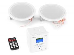 Power Dynamics BTW30SET Falba építhető zenerendszer, 2x15W fali hangszóró, Bluetooth, USB (952482)