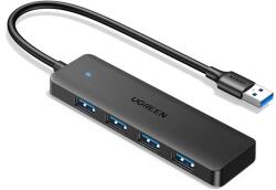 UGREEN HUB 4 USB-A 3.0 porttal USB-A 3.0 kábellel 1 m fekete (6941876235742)