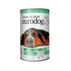  Kutyaeledel, konzerv, 1240 g Eurodog, vadas (LAE006)