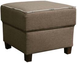 TEMPO KONDELA Puff, sötétbézs szövet/mintás, MILO - kondela