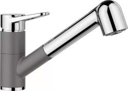 BLANCO WEGA-S II SILGRANIT-Look HD csaptelep kihúzható zuhanyváltós fejjel vulkánszürke/króm (526983) (526983)