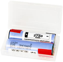 18650 Li-ion akkumulátor 2750 lemez 2 db