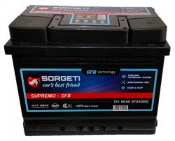 Sorgeti Supremo EFB Start-Stop 60Ah 570A