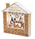 Home LED-es adventi naptár fából (KLW24)