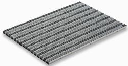 ACO Self Vario 2.0 Rips Lábtörlő 60x40cm, világosszürke műrost kazettás kefével, AL 3008444 (3008444)