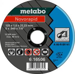 Metabo Novorapid Darabolótárcsa, acél, 125 x 1, 0 x 22, 23 mm TF 41 616506000 (616506000)