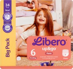 Libero Up&Go egyszerhasználatos bugyipelenka, méret: 6, 15-25 kg, 34 db