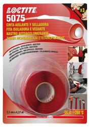 LOCTITE 5075 nagy rugalmasságú szigetelő és tömítő szilikon szalag, 25 mm × 4, 27 m, önvulkanizálódó, piros (1684617)