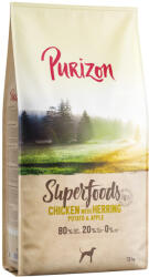 Purizon 2x12kg Purizon Superfoods csirke heringgel, burgonyával és almával száraz kutyatáp