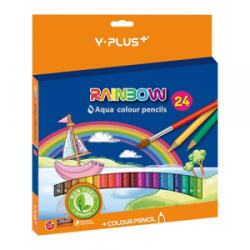 Y-Plus Színes ceruza + Rainbow akvarell hegyezővel 24 db-os klt. (DPC1302100000) (DPC1302100000) - aqua