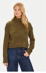 Brave Soul Crew nyakú blúz LK-230PEBBLEA Khaki Regular Fit, akril, L INTL (0000304578830-L)