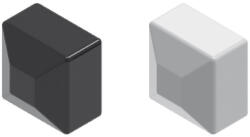 BAKS PV NOPAL40x40SR zárókupak PAL40H40 alap rögzítő alusínhez, fekete 890401 (890401) - lumenet