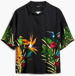 Desigual DESIGUAL, Artemisa bő fazonú ing, Zöld, Fekete, Narancssárga, M (25SWCW39-2000-M)