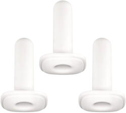 KIIROO Onyx Tight Fit- maszturbátor mandzsetta - 3db (fehér) - szexaruhaz