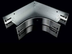 KOPOS Kábeltálca sarokelem 90 fok 125x50mm tűzálló Sendzimir, NO 90X50X125 S Kopos (NO 90X50X125_S)