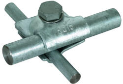 DEHN MV-kapocs St/tZn Rd 8-10/16mm-hez hatlapfejű csavarral és rugós alátéttel, multikapocs 392050 MVK 8.10 16 SKM10X40 FSC STTZN (392050)