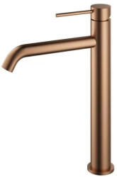 AREZZO design Mosdó csaptelep, Arezzo design Nova magasított, szálcsiszolt rozé arany AR-2102BR - zuhanykabin