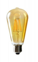 LED-POL LED Globe ST64 4W E27 360lm 2200K meleg fehér fényforrás Ra80 230V VINTAGE ORO-E27-ST64-FL-AMBER-4W-WW dxh=64x142mm 5902533190591 Led-Pol (5902533190591)