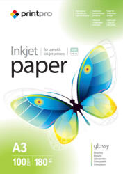 ColorWay PrintPro glossy 180g/m2, A3 fotópapír, 100 lap (PGE180100A3) (PGE180100A3)