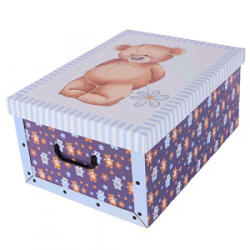 Miss Space Tárolódoboz MAXI 51x37x24 cm Maci kék (7019) (7019)