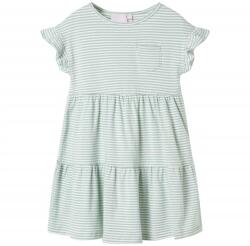 vidaXL Mentazöld gyerekruha fodros ujjakkal 92 mosógépben mosható 11509 (11509)