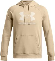 Under Armour Férfi szabadidős cipzár nélküli pulcsi Under Armour RIVAL FLEECE LOGO HOODIE barna 1379758-299 - S-T
