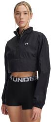 Under Armour Női sportos félcipzáras pulcsi Under Armour RIVAL WOVEN HZ ANORAK W fekete 6000279-001 - S