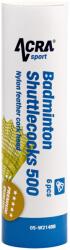 Acra 500 Tollaslabda, nejlon, 6 db, tubusban