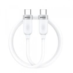 BWOO Cablu Date si Incarcare USB-C - USB-C BWOO BO-X315C, 100W, 1m, Alb