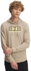 Under Armour Férfi szabadidős cipzár nélküli pulcsi Under Armour RIVAL TERRY LOGO HODDIE barna 1390141-299 - L