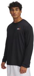 Under Armour Férfi sportos cipzár nélküli pulcsi Under Armour WORKWEAR LOGO LS TEE fekete 1390167-001 - L