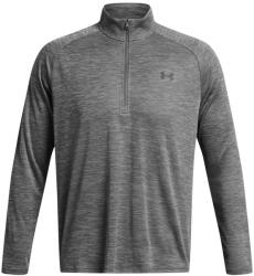 Under Armour Férfi funkcionális félcipzáras pulcsi Under Armour TECH TEXTURED 1/2 ZIP szürke 1382797-025 - S