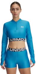 Under Armour Női funkcionális félcipzáras pulcsi Under Armour HEATGEAR RIB 1/4 ZIP LS TEE W kék 1388692-453 - M