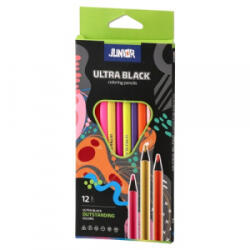 Junior Színes ceruza Ultra black edition 12 db-os klt. (130211) (130211) - aqua