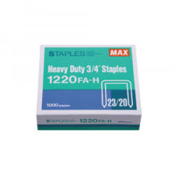 MAX Tűzőkapocs 23/20 1000 db (2M1220FA-H) (2M1220FA-H) - aqua