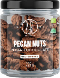 BrainMax Pure Pecan Nuts in Dark Chocolate, Pekándió étcsokoládéban, BIO, 225 g